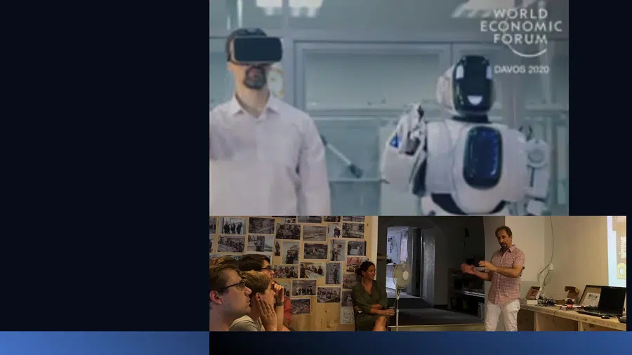 Davos io e robot