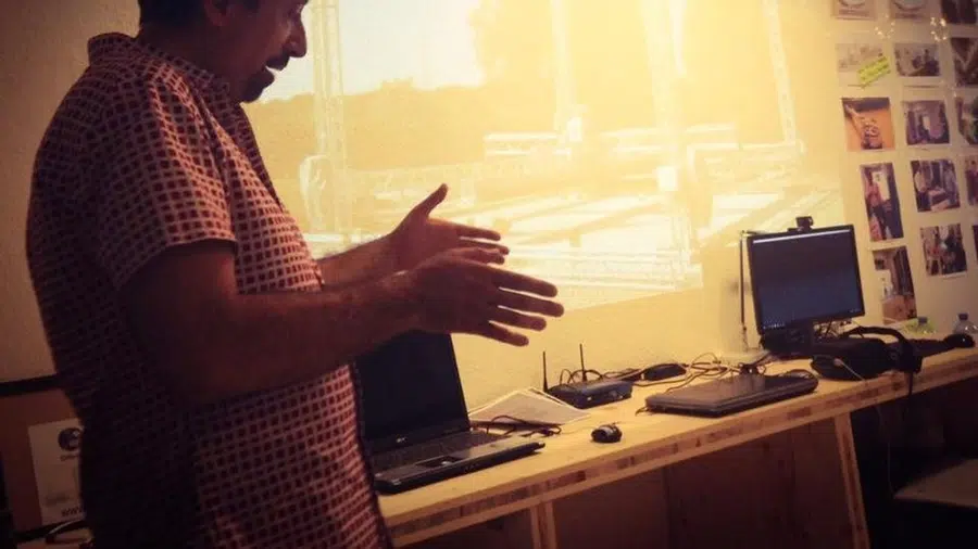 Founder teaching in Austria hands on