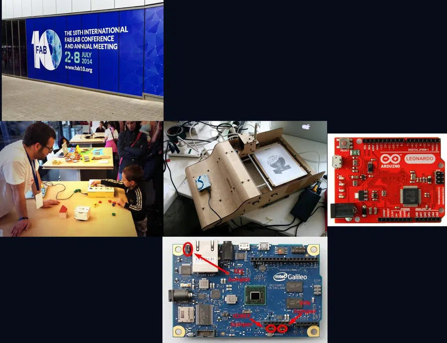 Robotics work at officine arduino torino and barcelona conference